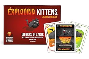 Asmodee - Exploding Kittens - Carte da Gioco, Gioco da tavolo e Party Game, 2-5 Giocatori, 7+ Anni, 15 min, Edizione in Italiano