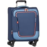 American Tourister Pulsonic Spinner S, Luggage Manual Expandable, 55 cm, 40.5/43.5 L, Blue (Combat Navy)
