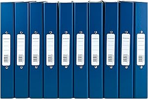JOTIE A4 Glossy 2-Ring Binder Files School Work Office 40mm Spine File Organiser