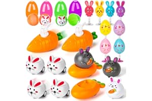 Uuams Ostergeschenke Kinder, 22x Ostern Aufziehbare Hasen mit Karotte Set, Räder Ostern, Ostern Geschenke Kinder, Osterdeko, Kleine Geschenke zu Ostern Kinder, Ostergeschenke Kinder 1 2 3 4 5 6 Jahre
