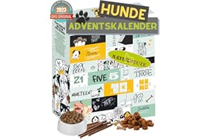 [ Boxiland ] Calendrier de l'Avent Chien 2023 avec 24 friandises pour votre compagnon à quatre pattes. Calendrier de l'Avent Snack pour chiens avec 24 amuse-gueules