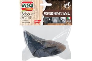 RIGA - Essential Sabot De Boeuf - Friandises Chien - Riche en Protéines - 100% Naturel - Non Transformé - Longue Durée - Mastication Et Récompense - Gourmandise Naturelle Savoureuse - x1
