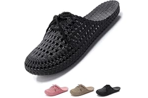 VEXITO Clogs Gartenschuhe Damen mit Schleife verstellbare Sandalen Gr.36-43