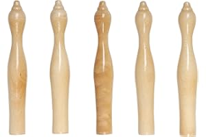 ‎WINSPORT Winsport Billard-Kegeln, Holzkegel für 5-Kegelbillard, Birilli, Turniergröße 105 mm, Ahornholz, auch für Stellungspiel Pool- und Karambolage Carom Billard, Set 5 St.