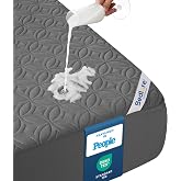 BEDLORE Mattress Protector 180 x 200 Waterproof and Soft with Oeko-Tex (Grey) | Impermeable, Certificaci&oacute;n Oeko-Tex, Funda Co