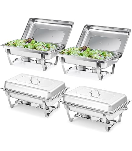 Roll-Deck Warmhaltebehälter – Chafing Dish 9L, Edelstahl, 635x440x440 Mm, Inkl. 2 Brenner – Für Buffet & Partys