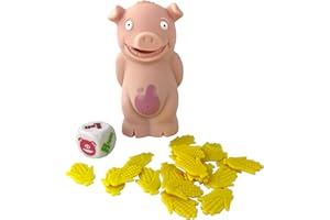PlayMonster Stinky Pig Game — Fast, Musical Active Kids Game With Funny Sounds, Roll the Dice and Pass Him Fast Before He Toots — For Kids Ages 6 and Up, White