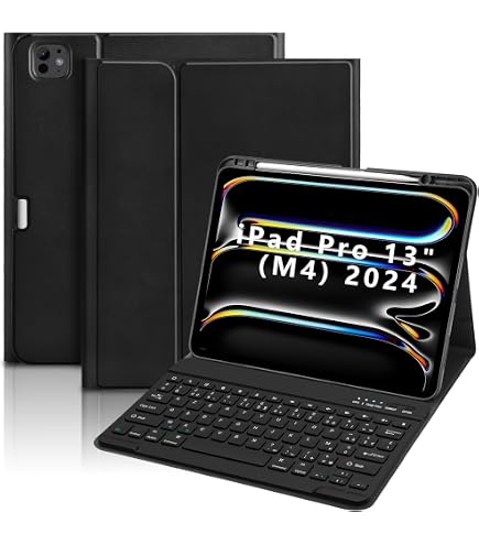 Étui Clavier Bluetooth AZERTY Français Pour IPad Pro 12.9" (2022/2021/2020/2018) - Magnétique, Amovible, Jaune