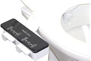 BisBro Deluxe Slim Bidet 2072 | Ducha-bidé de WC para la higiene íntima | Funciona sin electricidad | Limpieza con agua