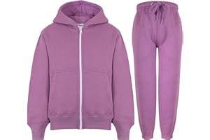 A2Z4KIDS A2Z 4 Kids Plain Tracksuit Hoodie with Joggers Jogging Suit Sweatpants Sports Activewear Set for Children Girls Boys Age 2-13 Years