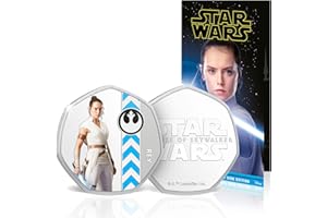 FANTASY CLUB - 8 Monedas Oficiales El Ascenso de Skywalker - Lado Luminoso, presentado en un Bonito Album de Coleccionista. Edición Limitada