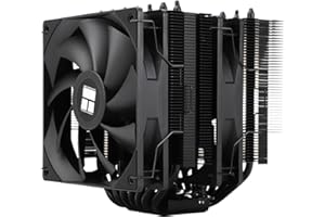 Thermalright Phantom Spirit 120 SE BLACK - Ventilador dual TL-C12B V2 PWM y torres dobles, 7 tubos de calor, disipador de calor para AM4/AM5&Intel LGA1851/1700/115X/1200, color negro