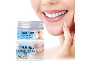 DEEJUNS Temporary Cosmetic Tooth Cover Kit, Moldable Fake Teeth Beads for Gaps & Chips, Cosplay & Emergency Beauty Use