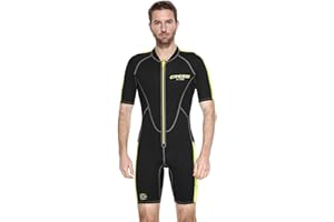 Cressi Lido Man Shorty Wetsuit 2mm - Muta Shorty per snorkeling, nuoto e sport acquatici, in Neoprene Ultra Stretch 2mm, per Uomo