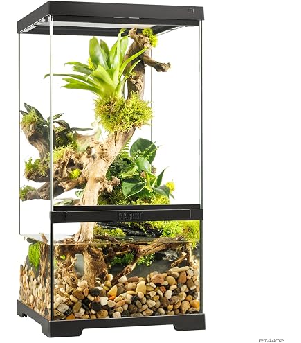 Exo Terra Terrarium aus Glas, Bamboo Forest Set, mit einzigartiger Front  Belftung, inkl. Moos Matte, Thermometer, Hygrometer, Bambusornament, 45 x  45 x 60cm : Amazon.de: Haustier