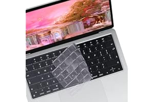 PCTC Housse de clavier ultra fine pour MacBook Air 15" MacBook Air 13,6" M3 M2 A2681 2024-2022 et MacBook Pro 14/16" M3 M2 M1 Pro/Max A2442/A2485 2023 2022 2021