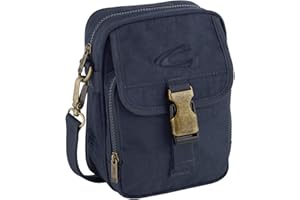 camel active, Journey - Bolso Bandolera para Hombre, Azul Oscuro, 16 x 8 x 21,5, Bolso Bandolera