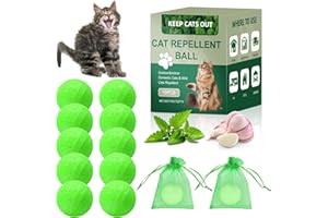 FURPAW Cat Repellent Outdoor, Dog Repellent, Natural Peppermint Oil Deterrent Outdoor and Indoor, Protect Your Yard and Furniture, 10 Count