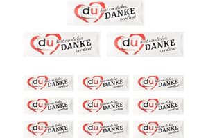 Hongma Dankeschön Geschenke 12pcs Filz Hülle Verpackung für Duplo Schokoriegel Geschenk Ein Dickes Danke Verdient Kleine Kleinigkeit für Kollegen Team Lehrer (ohne Schokolade) (Danke verdient)