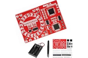 DAOKAI DIY SMD/SMT Komponenten Übungsbrett Löten Praxis Kit Drehscheibe fließendes Wasser Lampe DIY Löten Skill Training Board für Wettbewerb Experiment, 5V