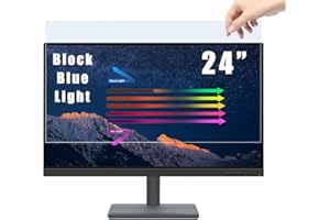 PYS Filtre Anti Lumiere Bleue PC 24 Pouces 16:9, Amovible Protection Ecran 24 inch, Film Mat Ecran PC 24 Pouces, Protege Anti-reflet Moniteur 24 Pouces