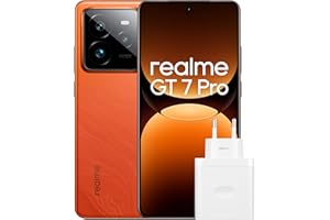 realme Smartphone GT 7 Pro 5G Teléfono Móvil 12+256GB, Procesador Snapdragon 8 Elite, Pantalla RealWorld Eco², Cámara de instantáneas ultranítidas con IA, Naranja, Exclusivo de Amazon