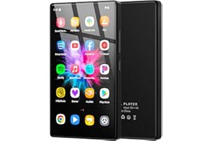 AHENOD 5" MP3 Player mit Android 13 OS, 96 GB MP3 Player mit Bluetooth und WiFi, 1080P HD MP4 Player, Musik Player mit vorinstallierten von Spotify, Audible und Play Store