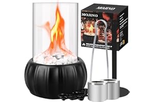 MOJINO Tabletop Fire Pit Table Top Fire Pit Indoor Outdoor, Firepit Tabletop Fireplace Indoor Pit Bowl for Home Kitchen Living Room Garden Balcony