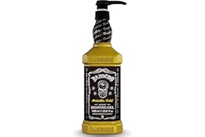 Shaving Gel da Barba Metallic Gold Bandido 1000ml | Cura della Barba Uomo | Gel Rasatura Professionale | Prodotti Barba Uomo per Rasatura Profonda e Pelle Idratata