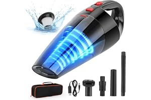 Tgeserwe Aspirateur Voiture Puissant sans Fil, Aspirateurs à Main 8000Pa 120W Aspirateur de Table avec Filtre Hepa pour Maison Voiture Bureau Table Canapé