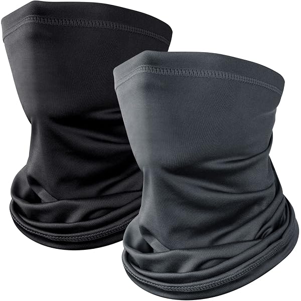 3 Cache-Cou Tubulaires Issimober - Noir, Séchage Rapide, Anti-UV - Unisexe Pour Sport Et Outdoor