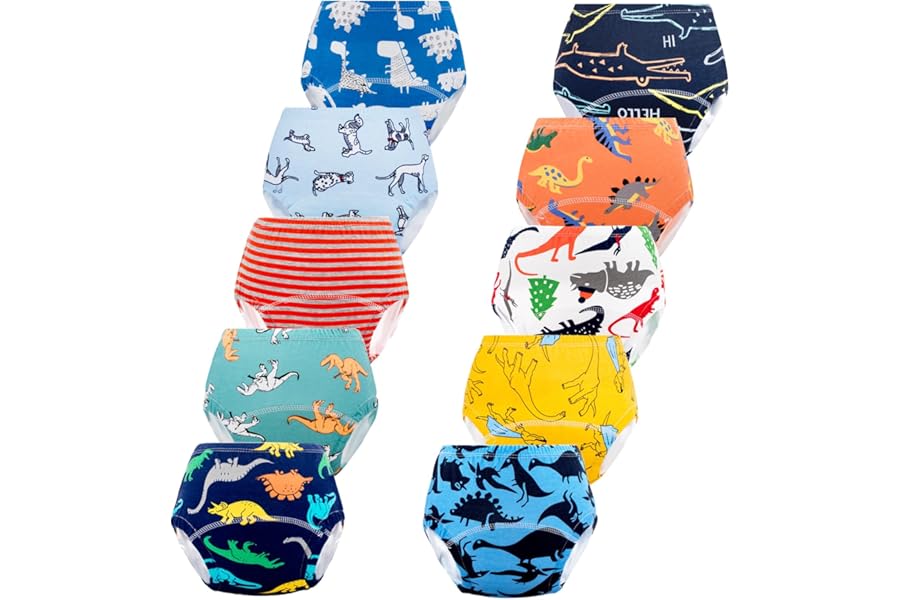 JackLoveBriefs Baby Potty Training Pants Boys Girls Training Underwear Reusable (10 Pack)