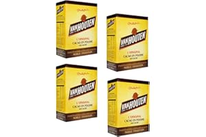 GÉNÉRIQUE Cacao Brut En Poudre Non Sucré Van Houten - L'Étui 250 g - Lot de 4