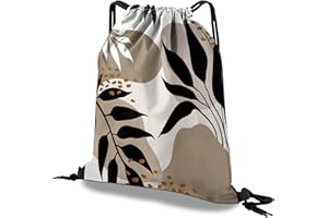 Deokke Sac à dos avec cordon de serrage,sac de sport imperméable,Applicable à gym,la plage les voyages,Yoga,joli sac à dos,pour homme et femme