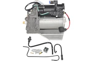 GLOSSY AUTO PARTS Bomba de compresor de suspensión neumática actualizada AMK para LR3 2005-2009, LR4 2010-2014, Range Rover Sport 2006-2013 LR015303 LR010376 RQG500130 LR038115