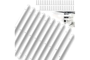 FRESILKORA 10Pcs Plastic Drawer Runners 298mm, Plastic Drawer Runner Sliders Replacement with Screws, Soft-Close Draw Rail Set for Cupboards Wardrobes Desks, Drawer Repair Kit for Kitchen Bedroom