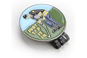 JOYRAY Magnetic Golf Hat Clips | Round 304 Metal Novelty Funny Pocket Golf-Ball Markers Caps Clip 30MM Golf Sports Court Training Aids Accessories for Putting Green Men Women Golfer Gift Bag Hat Visor Belt
