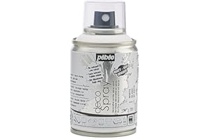 PÉBÉO PEBEO - Peinture Acrylique en Spray - Pour la Décoration Multi Supports en Intérieur et Extérieur - Base Eau, Faible Odeur - 100 ml - Finition Mate - Coloris Blanc
