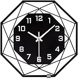 VIVILINEN 40CM Orologio da parete Orologio da parete Moderno silenzioso Decorativo a batteria senza ticchettio per soggiorno,
