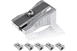 LogicaShop Sharpy Metal Set Temperini Piccoli in Metallo 1 Foro e Lama in Acciaio (5)