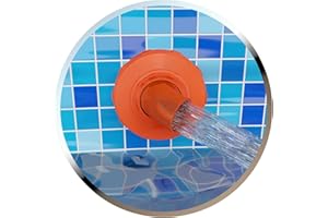 Nozzleboss Drehbare Pooldüse 360° drehbar, Einlaufdüse 87mm kompatibel mit Intex Bestway Pools (Orange)