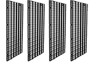 CCCYMM 4 Pcs Grid Divider Tray Egg Crate Louvre Aquarium Fish Tank Bottom Isolation,Black