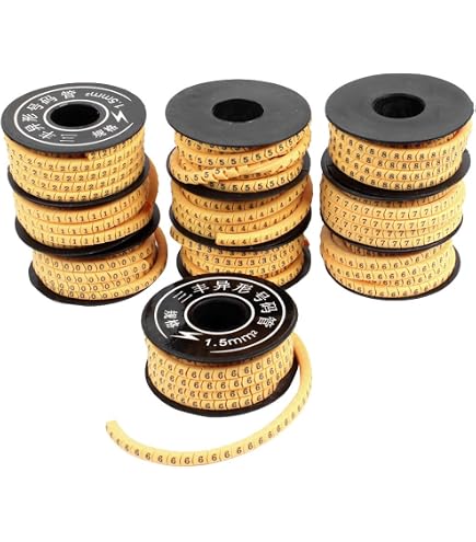 OznaczTo Kabelbeschriftungsset – 1460 Clips Mit Zahlen, Buchstaben & Symbolen – Für Kabel Bis 2,5 Mm², In Sortierter Box