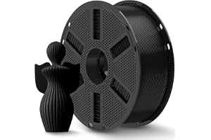 JAYO PLA+ filament 1,75 mm, filament PLA Plus do drukarki 3D 1,1 kg, starannie nawinięty filament, dokładność wymiarowa +/- 0,02 mm, szpula 1,1 kg (2,42 funta), 363 metry, czarny
