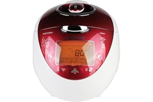 CUCKOO Cuiseur à riz CRP-N0681F Petit cuiseur à riz numérique | Flzzy Logic | Pression de vapeur numérique HP | Cuiseur à riz | Rice Cooker