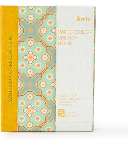 Arrtx Aquarell Skizzenbuch - 100% Baumwollpapier 300gsm Für Künstler
