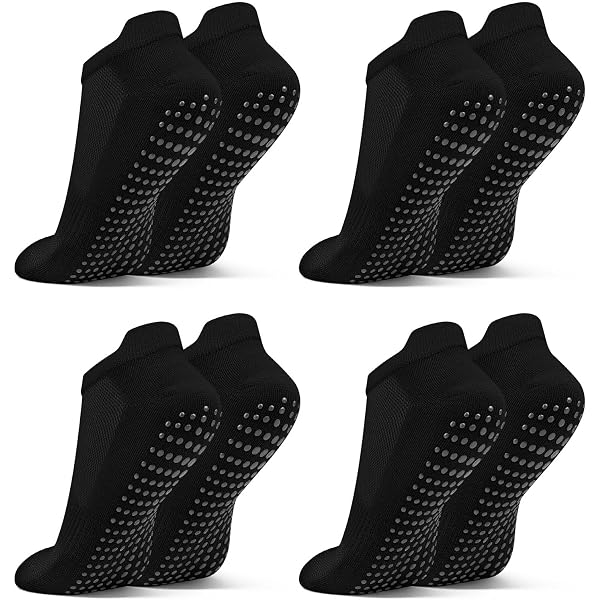2 Paia Calzini Antiscivolo Yoga Con Presa – In Cotone Per Donne, Ragazze E Bambini – Per Pilates, Danza, Fitness E Allenamento - 3