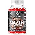 60 Creatine Gummies, 30 Day Supply, Sugar Free, 5000mg Creatine per Serving, 1000mg L-Taurine, Vitamin B12 200m, Strawberry Flavour
