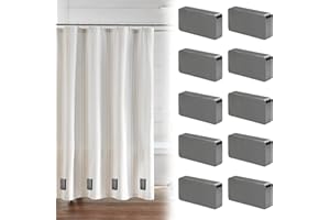 UHETLET 10 PCS Pesos para Cortinas de Ducha | Pesas Magnéticas para Cortinas | Imanes para Cortina Exteriores y Interiores | Pesos Magneticos para Cortina de Puerta/Baño y Mantel