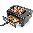 Wellberg iron 2 in 1 Electric Tandoor with 6 Gifts (Black, 14 IN) (2 IN 1 Tandoor) For Home | Cook Naan, Roti Etc.